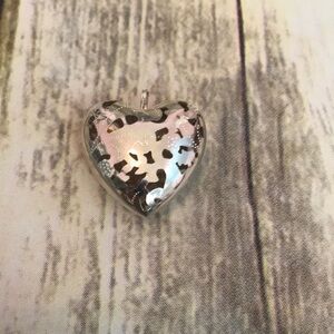 Puffy Sterling Silver Heart Pendant
